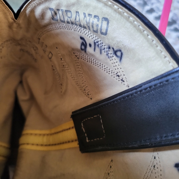 Durango Black Leather TR760 Western Boots sz 11.5D in Excellent Shape - Picture 8 of 10